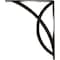 Ekena Millwork Miller Wrought Iron Bracket, (Triple center brace), Antiqued Brass 2"W x 12"D x 15"H BKTM02X12X15TMIABS - alternate 7